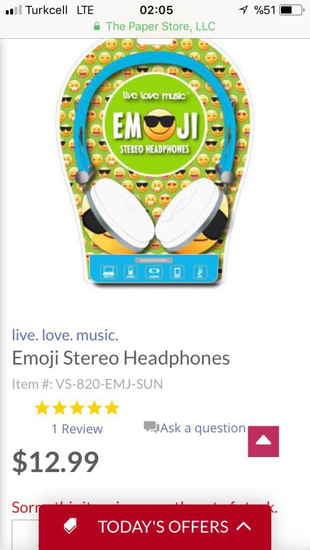 universal Beden Emoji kulaklık headphone