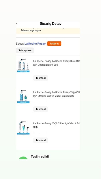 La Roche Posay Almayı düşündüğünüz ürünü yorumda belirtiniz.