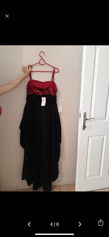 xl Beden bordo Renk Abiye elbise