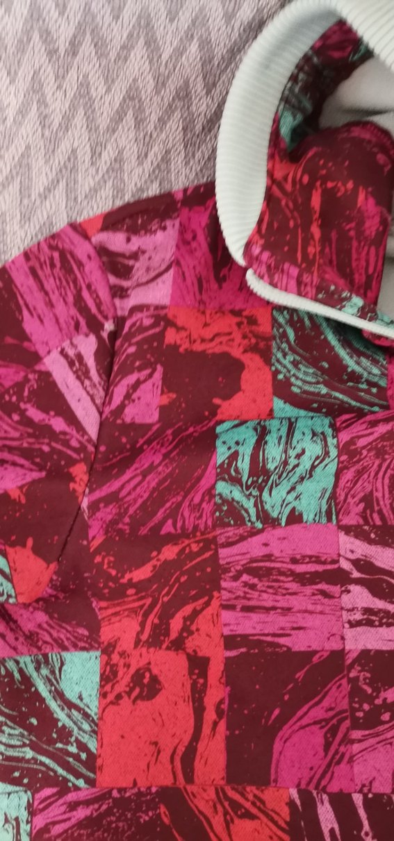 Kız Çocuk Kapüşonlu Fermuarlı Renkli Ceket - Görsel 2