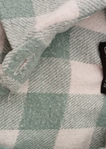 Gri Kareli Pamuklu Kadın Gömlek - Görsel 4