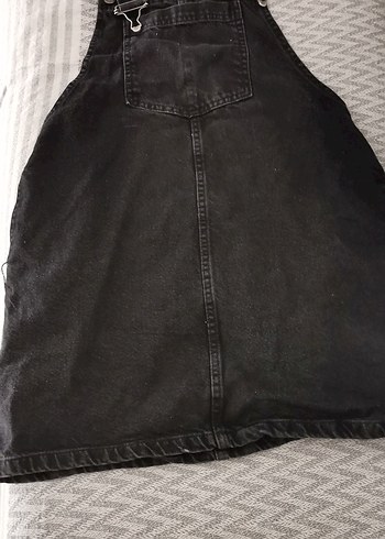 Kızlar için Siyah Kot Tulum - Görsel 3