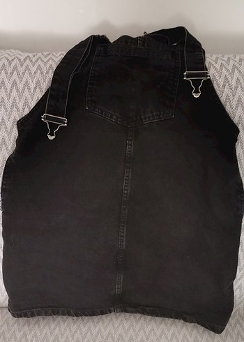 Kızlar için Siyah Kot Tulum - Görsel 2