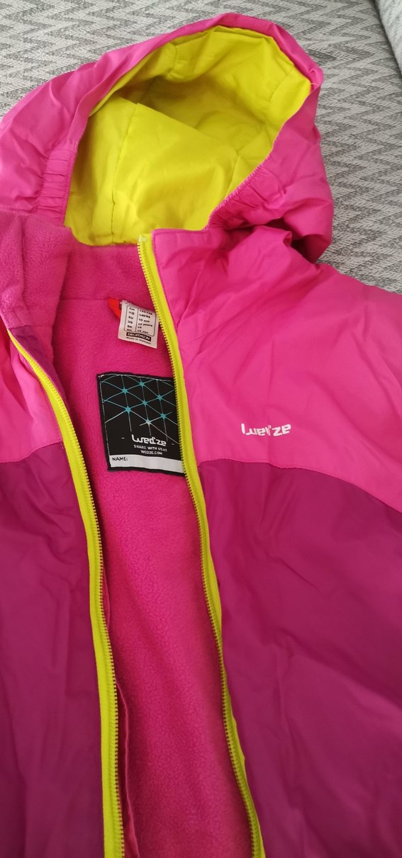 Kız Çocuk Pembe Fermuarlı Mont - Görsel 3