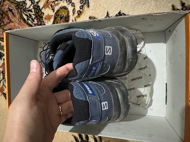 38 Beden mavi Renk Salomon Mavi Outdoor Ayakkabı