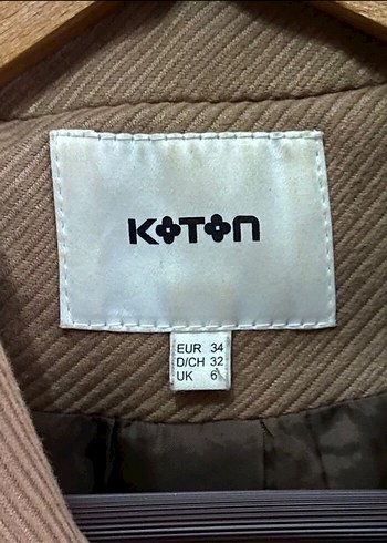 Koton kahverengi trençkot / kaban - Görsel 3