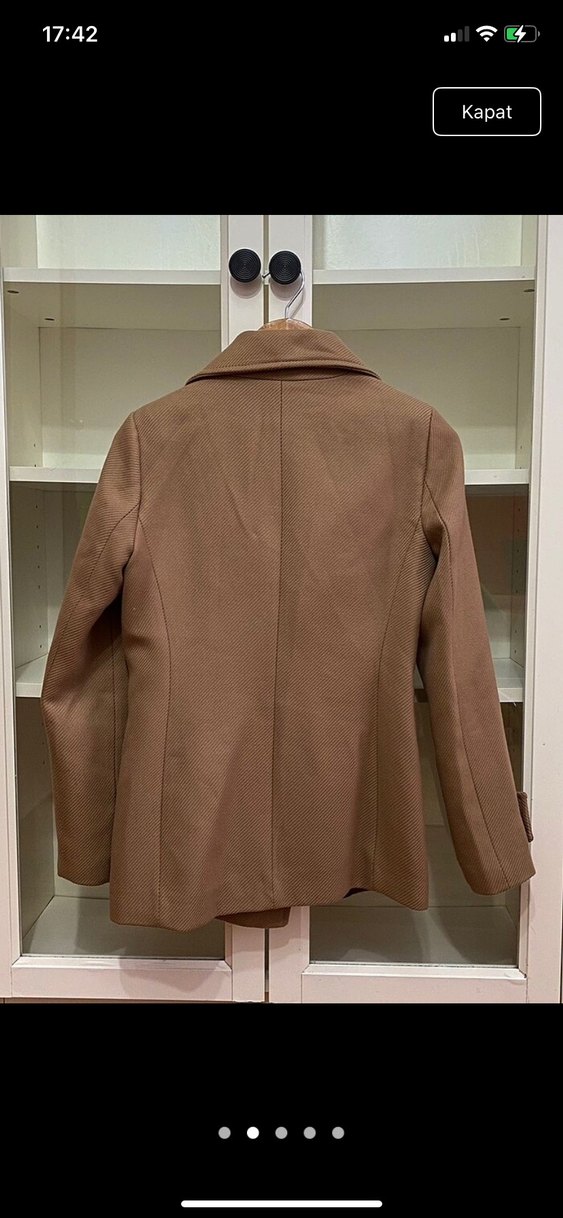 Koton kahverengi trençkot / kaban - Görsel 2