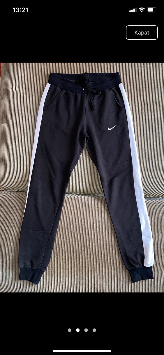 Siyah Nike Kadın Spor Eşofman Altı - Görsel 2