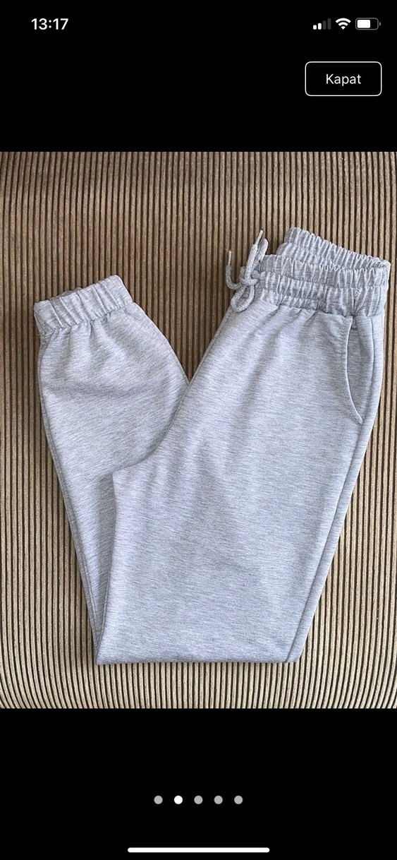 Gri Kadın Pamuklu Eşofman - Görsel 2