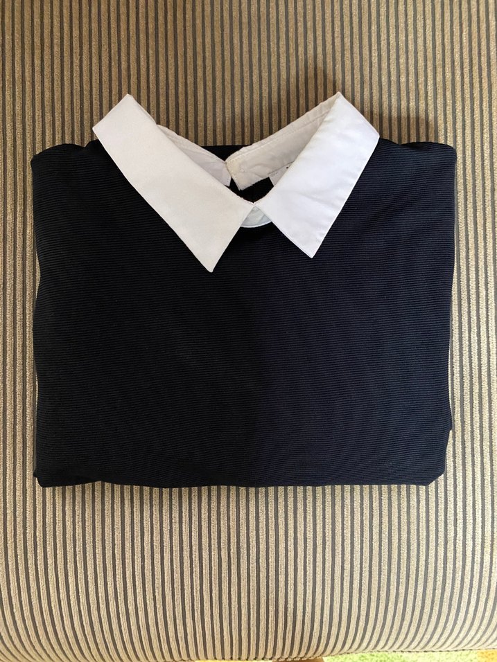 Kısa Kollu Siyah Elbise - Görsel 4