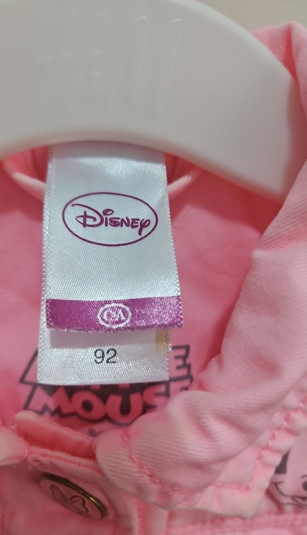 Pembe Nakışlı Kız Çocuk Denim Ceket - Görsel 3