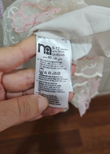 Mother care Nakışlı Dantelli Kız Elbisesi - Görsel 2