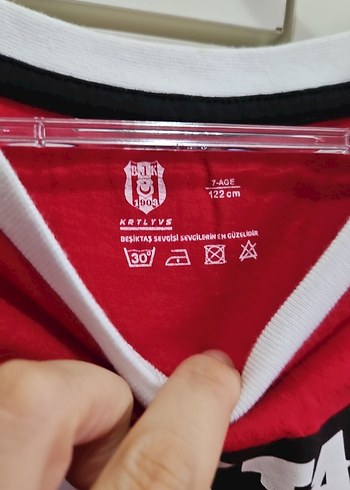 Beşiktaş Baskılı Kırmızı Erkek veya kız Tişört - Görsel 2