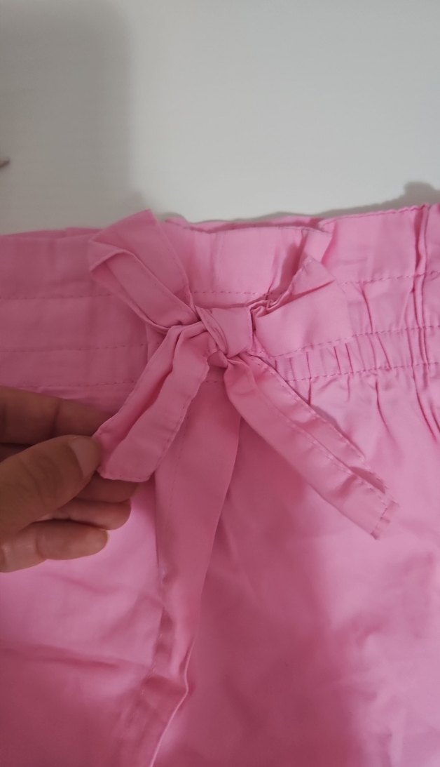 Pembe Fırfırlı Kız Çocuk Şort etek - Görsel 3