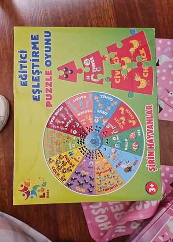 Diğer Şirin Hayvanlar Eğitici Eşleştirme Puzzle Oyunu