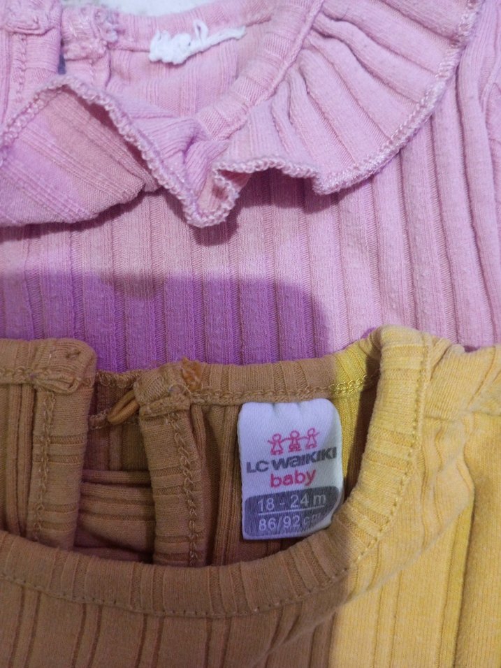 Kız Çocuk Renkli Fırfırlı Uzun Kollu Bluz - Görsel 4