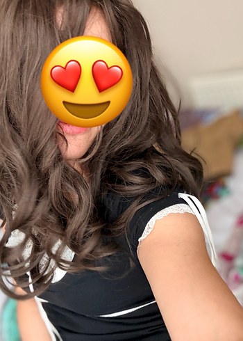 Doğal dalgalı kumral peruk - Görsel 12