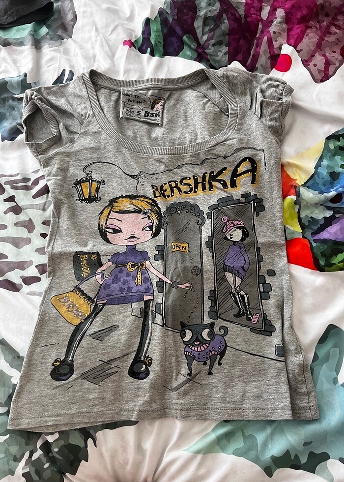 Bershka 2 adet griTişört - Görsel 2