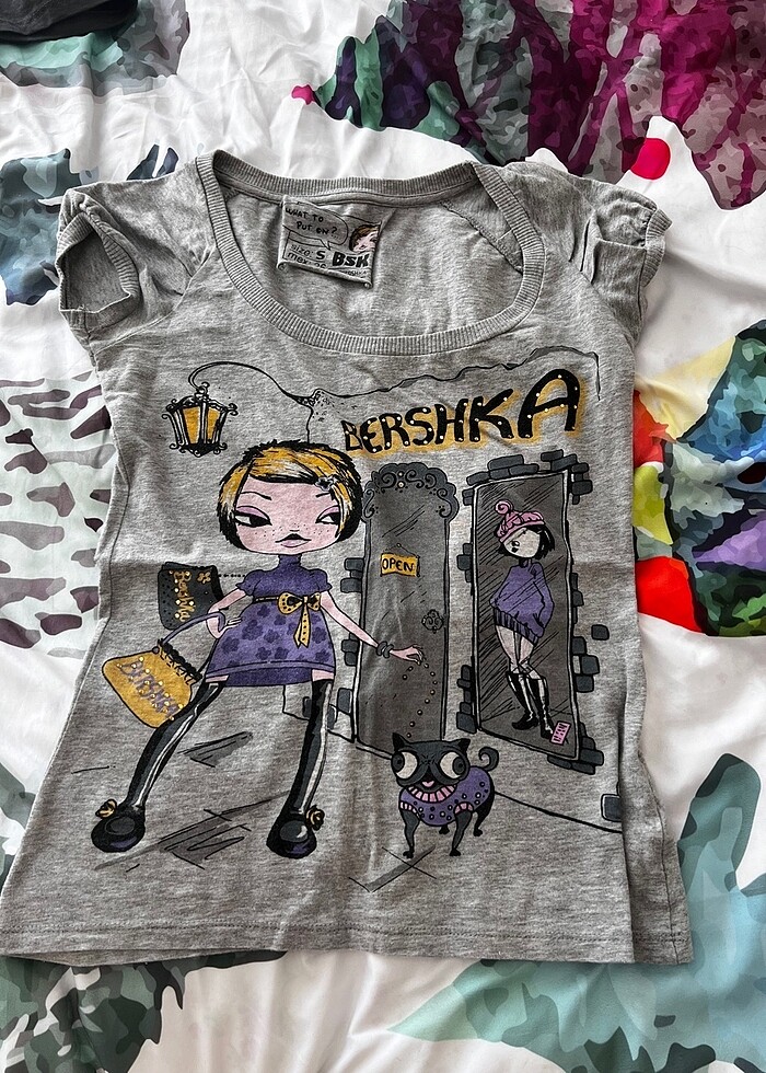 Bershka 2 adet griTişört - Görsel 3