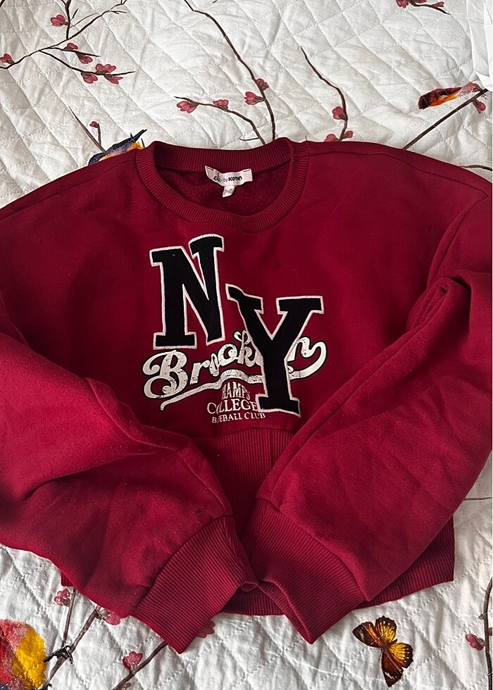 Bordo sweatshirt - Görsel 2