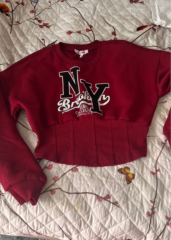 Bordo sweatshirt - Görsel 3