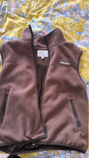 Kahverengi polar yelek - Görsel 6