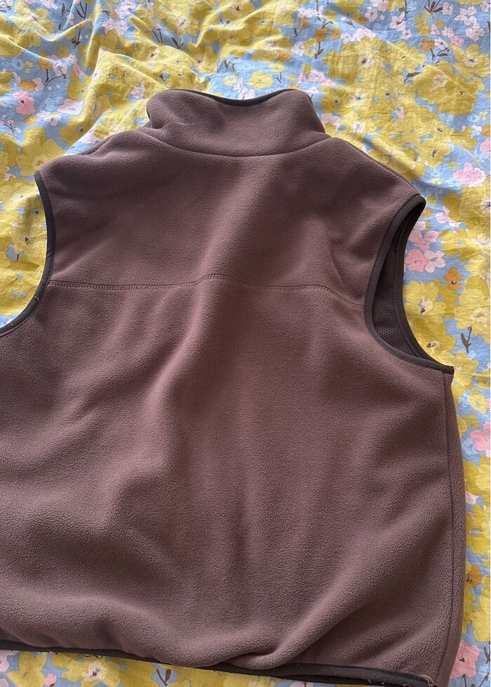 Kahverengi polar yelek - Görsel 2