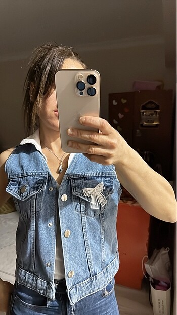 Mavi kot ceket - Görsel 6