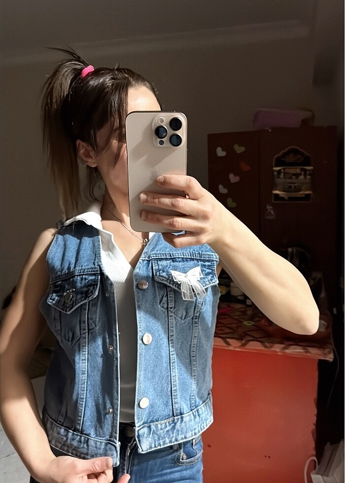 Mavi kot ceket - Görsel 4