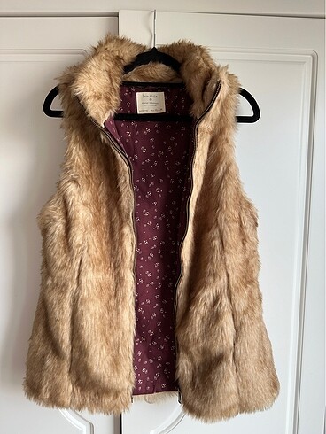 13-14 Yaş Beden Zara Kids Kız Çocuk Peluş Yelek