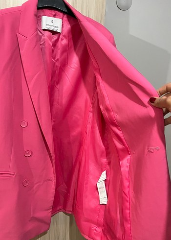 Stradivarius Stradivarius Pembe Kadın Blazer Ceket