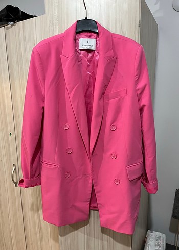 Stradivarius Pembe Kadın Blazer Ceket