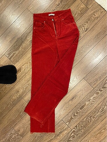 Zara Kadife straight pantolon