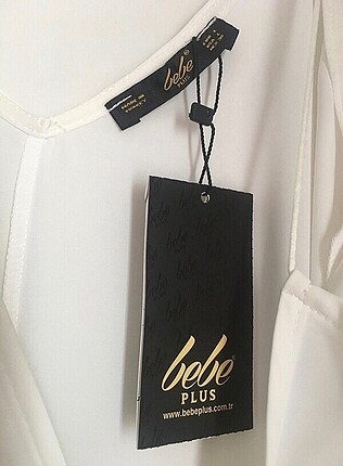 BebePlus Bebe ekru ip askılı bluz