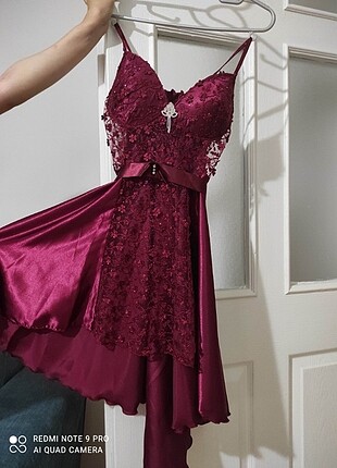 Bordo gecelik