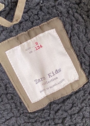 Zara Kahverengi Kürklü Erkek Çocuk Mont - Görsel 4