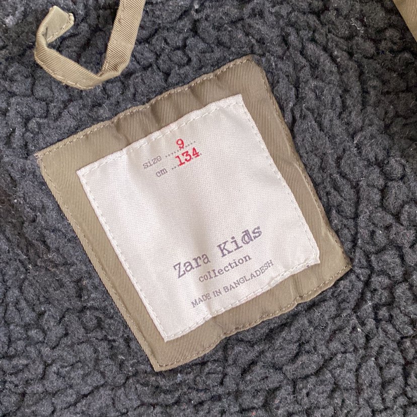 Zara Kahverengi Kürklü Erkek Çocuk Mont - Görsel 4