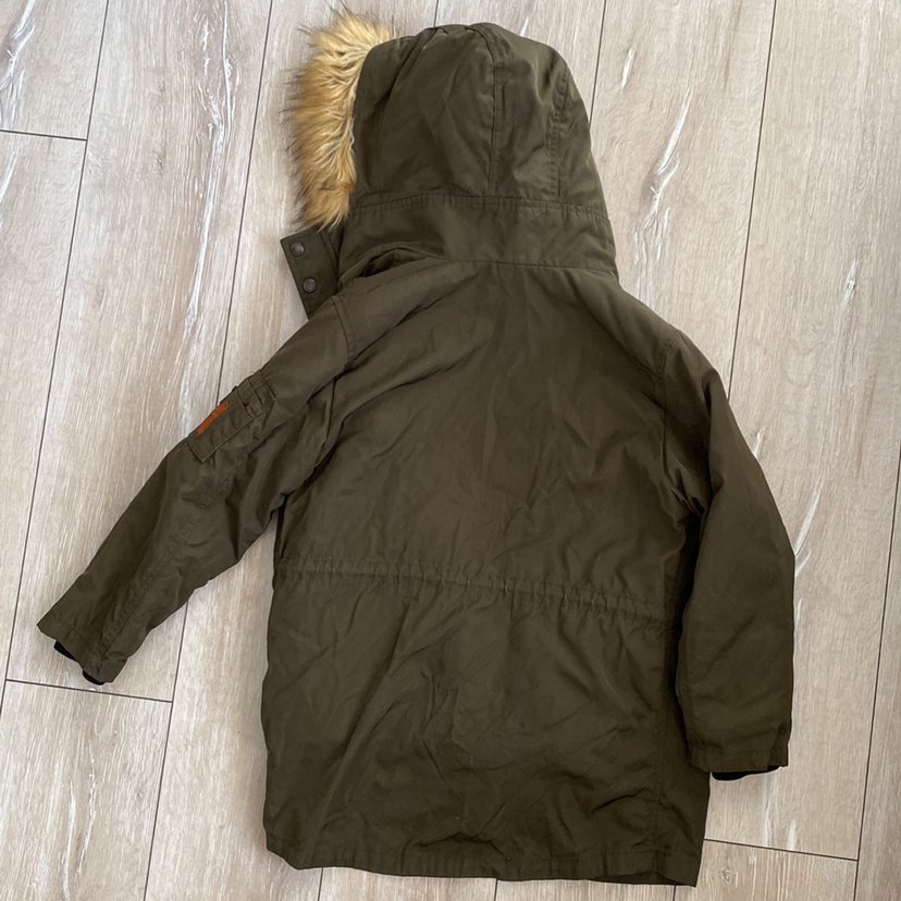 Zara Kahverengi Kürklü Erkek Çocuk Mont - Görsel 2