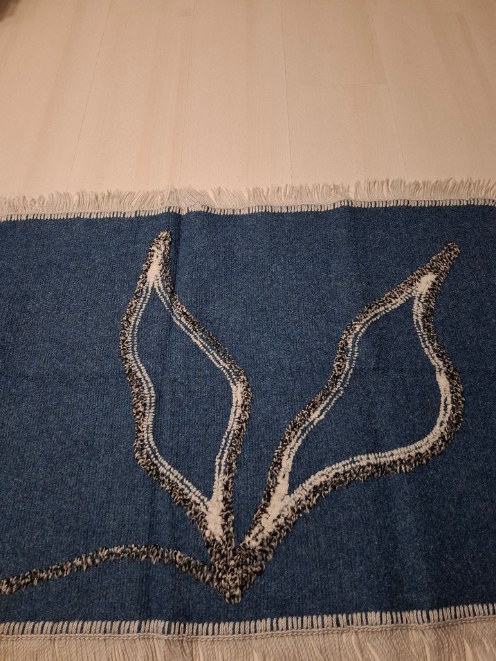 Vintage yünlü kilim - Görsel 3