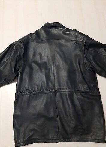 Vintage hakiki deri ceket - Görsel 7