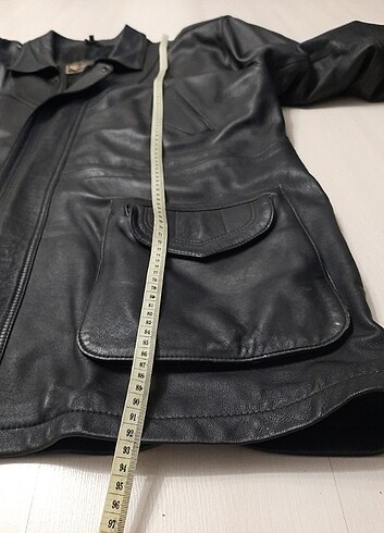 Vintage hakiki deri ceket - Görsel 16