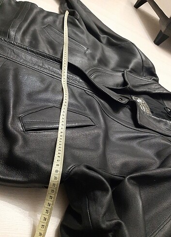 Vintage hakiki deri ceket - Görsel 17