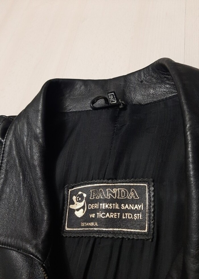 Vintage hakiki deri ceket - Görsel 3