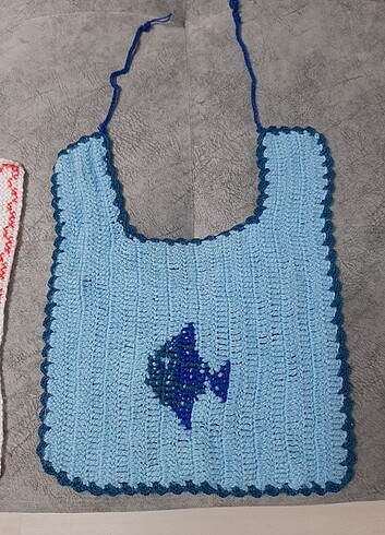 Vintage örgü mama önlüğü - Görsel 2