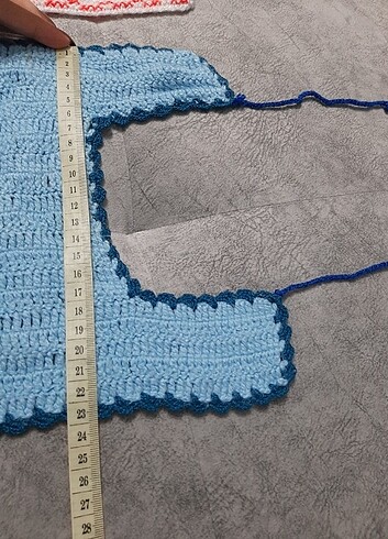 Vintage örgü mama önlüğü - Görsel 7