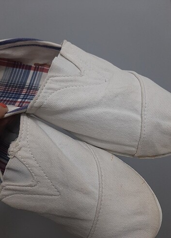 Beyaz bez ayakkabı  - Görsel 5