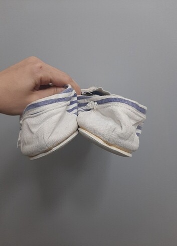 Beyaz bez ayakkabı  - Görsel 6