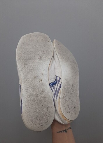Beyaz bez ayakkabı  - Görsel 7