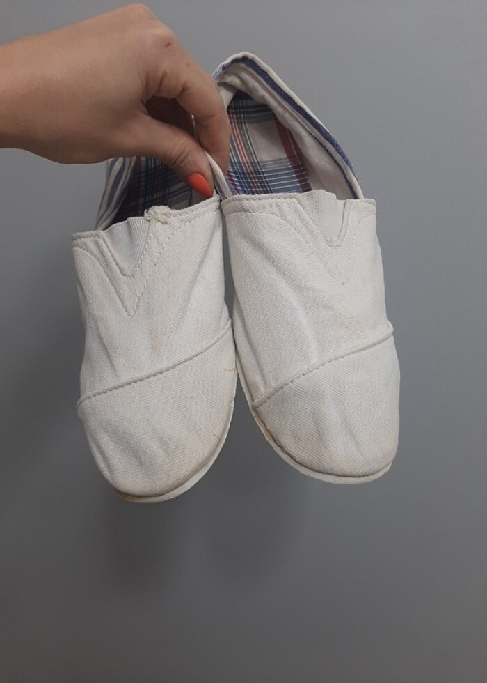 Beyaz bez ayakkabı  - Görsel 2