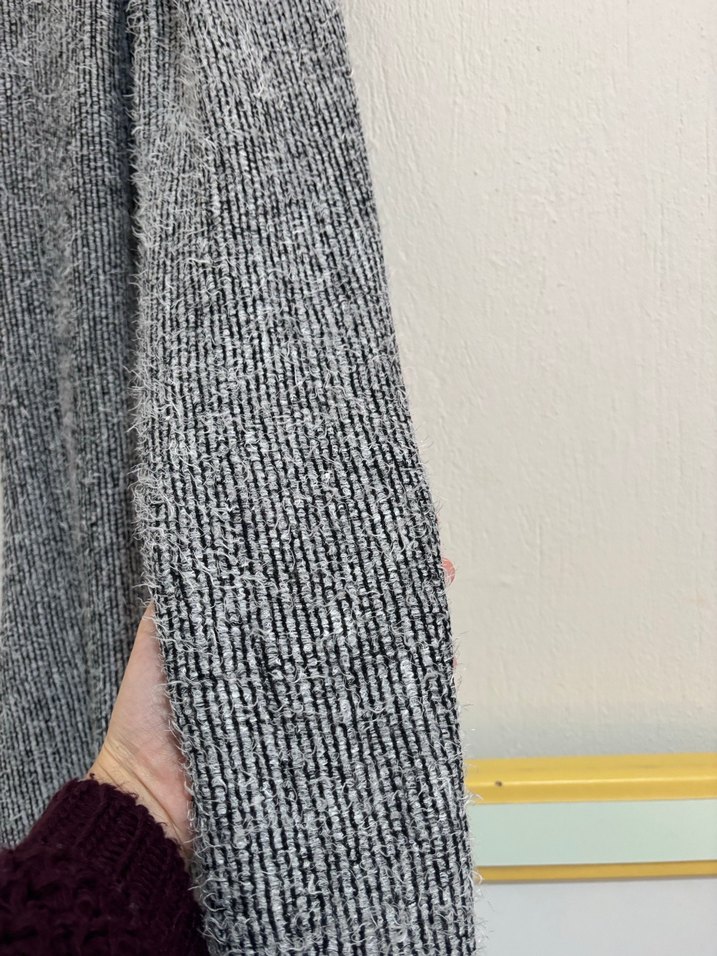 Gri Bohem Tarzı Kadın Şal - Görsel 2